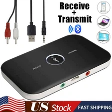 Bluetooth 5.0 Audio Transmitter Receiver 3.5mm AUX Jack RCA Speaker Stereo Music