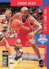 1994 Collector's Choice #411 Sharone Wright Philadelphia 76ers