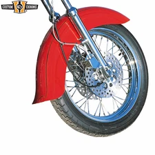 5.75" Custom Skirted Front Fender W/Flip Fits Harley 91-05 Dyna 71-20 Sportster