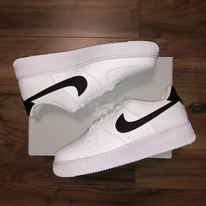 Nike Air Force 1 GS - White / Black - UK6 US7 EU40 | eBay