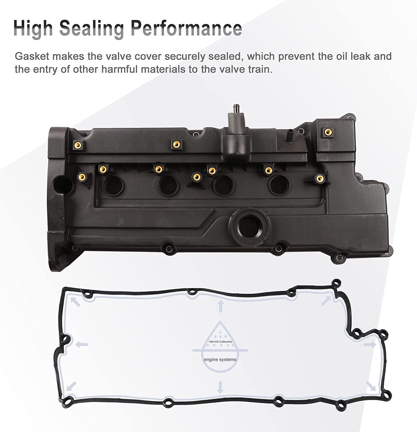 Engine Valve Cover w/ Gasket for 06-11 Hyundai Accent Kia Rio Rio5 ...