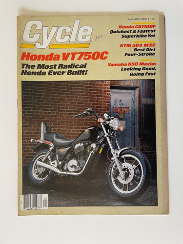 CYCLE January 1983 Honda CB1100F KTM 504 MXC Yamaha 650 Maxim Honda VT750C