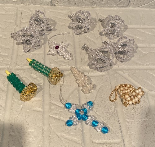 Beaded christmas ornaments ebay