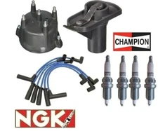 Wires CHAMPION Plugs TUNE UP KIT for JEEP Wrangler Cherokee Dakota 2.5L