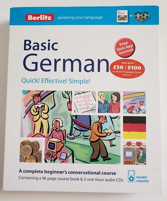 Berlitz Basic German Beginner Conversational Course *NEW*