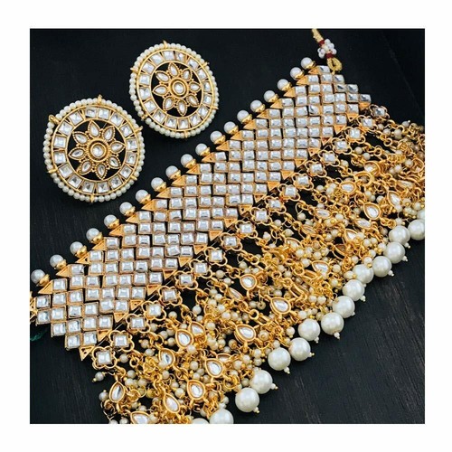 Gold Imitation Rajasthani Polki Choker 
