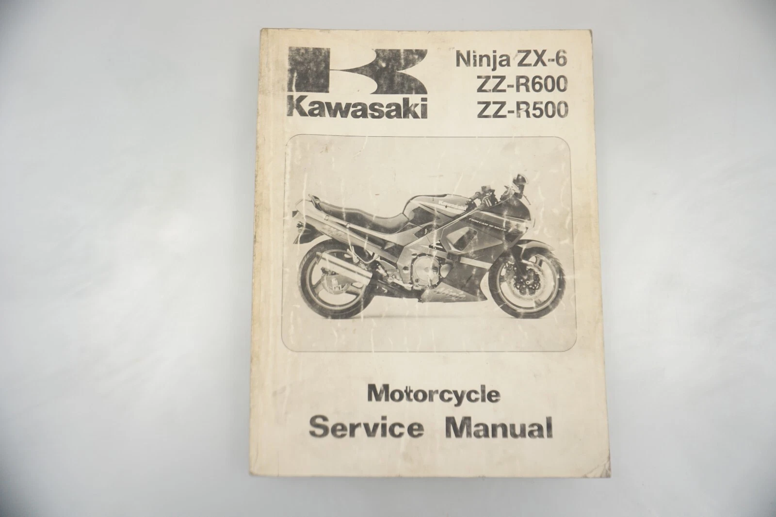 1990-1993 Kawasaki Ninja ZX-6 OEM Motorcycle Service Manual 99924-1128-02