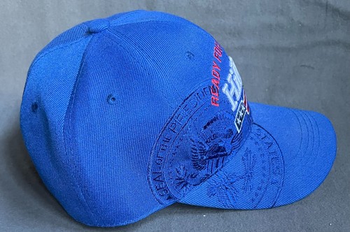 Sombrero Ready for President HILLARY para hombre bordado azul talla única ajustable - Imagen 4 de 6