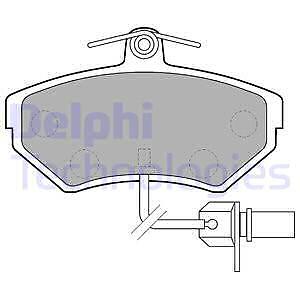 Delphi LP1631 Brake Pad Set, Disc Brake For Audi Seat VW-image