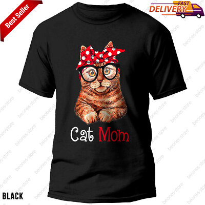 Funny Cat Mom Cat Lovers Mother's Day Tee Gift for Mom Women T-Shirt