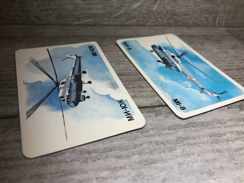 1986 UdSSR MI-10k MI-8 Aeroflot Soviet Airlines vintage old paper pocket calendar - Bild 4 von 6