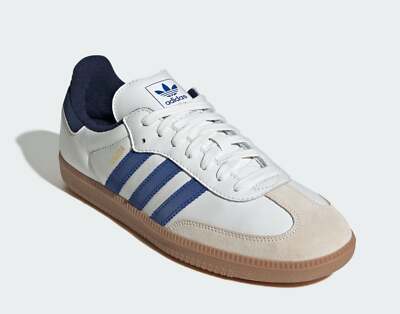Size 8.5 - Adidas Samba OG White Royal Night Indigo for sale