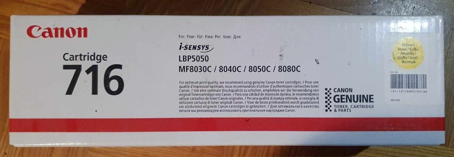 Original Canon 716 Yellow / 1980B002 / Toner Gelb / Neu | eBay