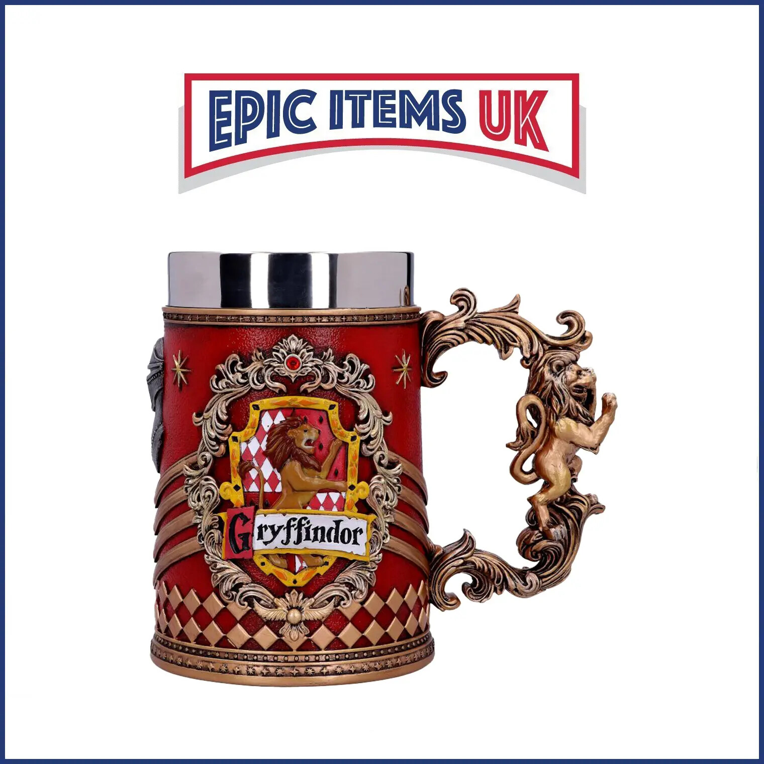 Harry Potter Gryffindor Hogwarts House Collectible Tankard 15.5cm - IN STOCK