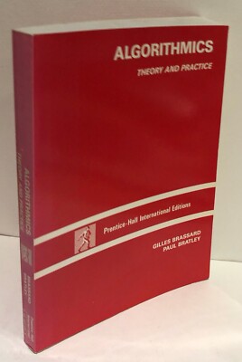 Algorithmics Theory and Practice by Gilles Brassard & Paul Bratley p/b VGC