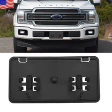 Black For 2018-2020 Ford F150 Front Bumper License Plate Mounting Bracket Holder