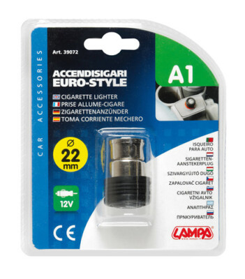 INTCHE Accendino per sigarette da auto, 12 V, impermeabile, per barca, moto, golf, ATV