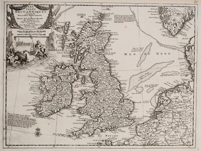 BRITISH ISLES, Britain, UK, Pieter Van Der Aa, original antique
