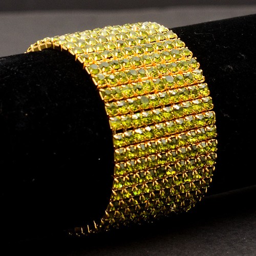 Bracelet rhinestone bracelet rhinestone arm jewelry bracelet stretch silver colors fashion jewelry - Picture 12 of 17