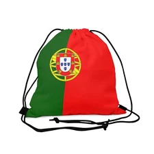 Portugal flag Sport Gym backpack draw string bag, Soccer, tennis, football