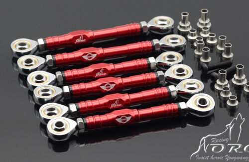 GTB CNC upper + lower suspension tie rod + steering tie rod 6pc FOR LOSI 5IVE t - 第 1/6 張圖片