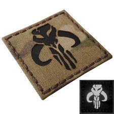 IR star wars mythosaur boba fett multicam mandalorian morale tactical hook patch