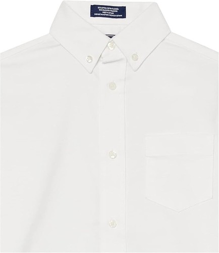 IZOD Boys White Long Sleeve Oxford Shirt Sz 16 - Picture 5 of 7