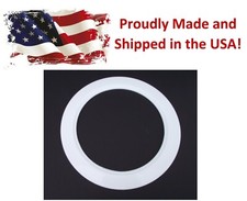 Plastic White Light Trim Ring Recessed Can 6" Inch Oversized Lighting Fixture