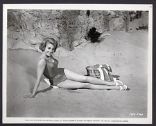 SHIRLEY JONES busty leggy actress in BEDTIME STORY 1964 Orig Photo
