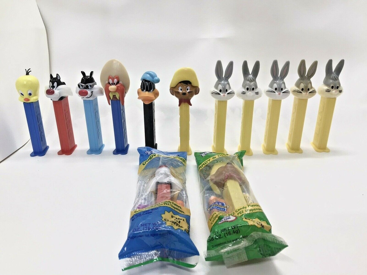 Vintage Mixed Lot of 13 Looney Tunes Pez Candy Dispensers, 2