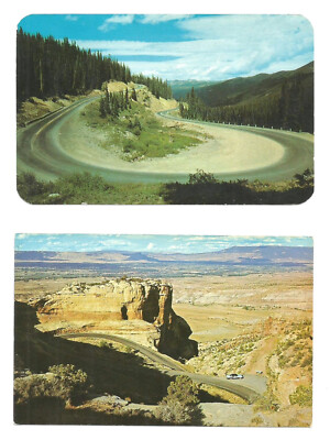2 Colorado CO Postcards Switchbacks