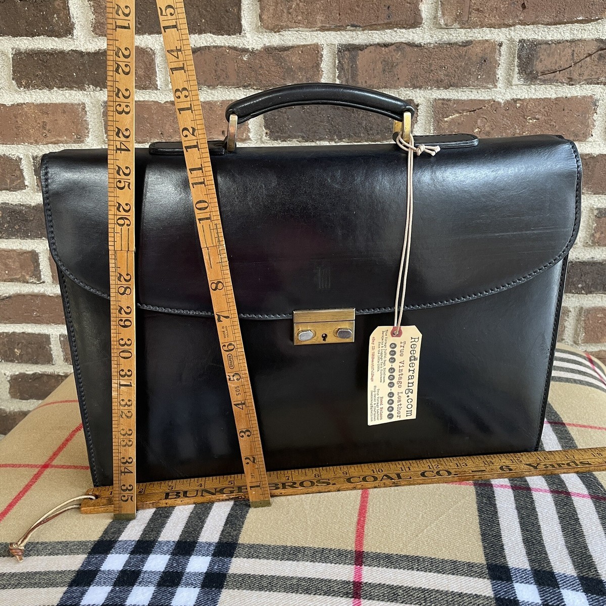 RARE VINTAGE 1980s POLISHED BLACK MARK CROSS MACBOOK PRO BRIEFCASE