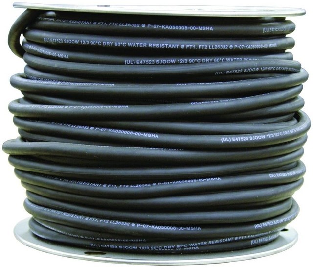 Southwire Portable Power Cord 250 Ft. Grounded Heat Resistant Damp