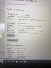 hp spectre x360 convertible 15 -ap000