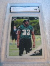 JOSH ADAMS EAGLES 2018 DONRUSS OPTIC ROOKIE RC # 146 GRADED 10 L@@@K