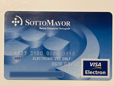 Visa Credit Card Portugal Sotto Mayor Expired in 2005 Banco Comercial Portugues