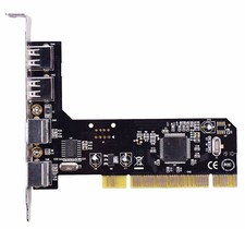 Keyboard Mouse Adapter Card PCI 32bit to 2x PS2 PS/2  2x USB 2.0 Port for PC