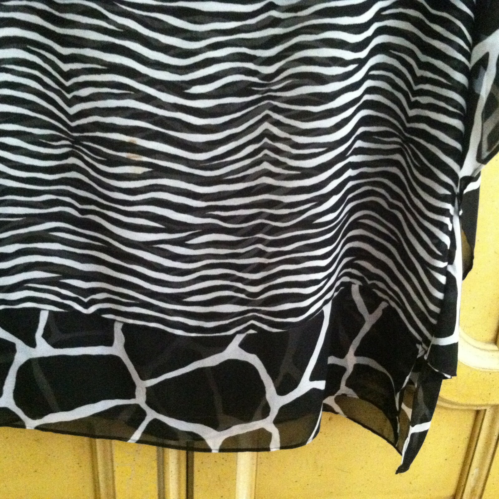 Michael Michael Kors Sheer Animal Print Blouse Tunic … Gem