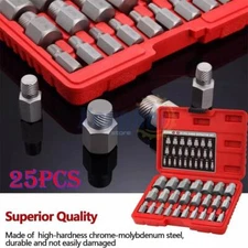 25Pcs Screw Extractor Set Hex Head Multi-Spline Easy Out Bolt Extractor Set New