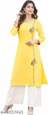 Indian Traditional Style Ethnic Attractive Graceful Kurtis Rayon -Free Shipping