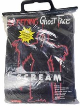 Vintage 1997 Bleeding SCREAM Stalker Ghost Face Mask Costume Halloween Sz M 8/10