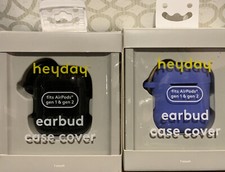   Hayday Earbud Case Cover Fits Airpod Gen 1  Gen 2 -black/blue   Lot Of 2