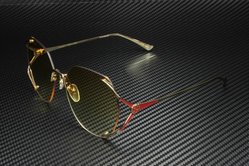GUCCI GG0651S 005 Gold Square Rectangle Women's Sunglasses 59 mm  889652277110 | eBay