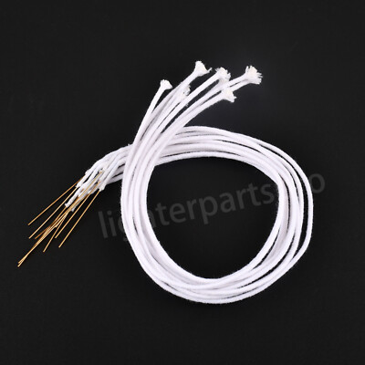 10pcs /lot 30cm cotton core wicks with metal needle works with all lighters