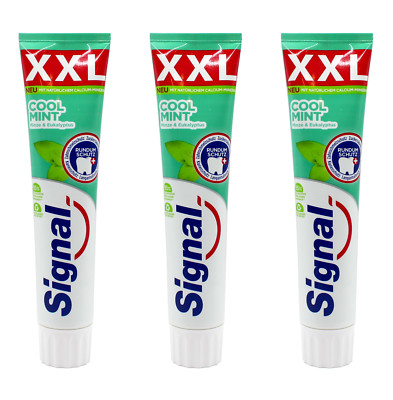 Signal Cool Mint Zahnpasta Zahncreme XXL , 3x125ml EAN8720181323577