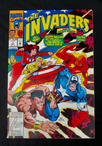 INVADERS #1 (Vol 2) - 1st Invaders by Roy Thomas (Marvel 1993) 9.2 NM- - Picture 1 of 3