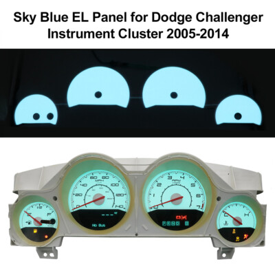 Himmelblaues EL-Panel für Dodge Challenger Magnum Charger-Instrumententafel