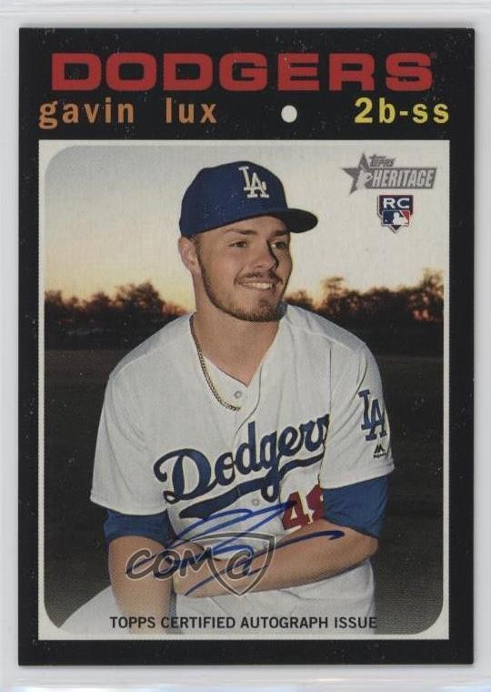 2020 Topps Heritage Real One Auto Gavin Lux #ROA-GL Rookie Auto RC