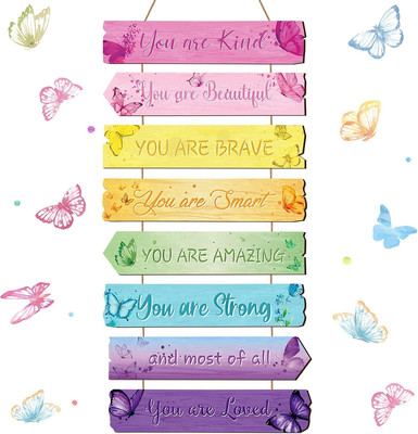 Inspirational Girl Room Decor Aesthetic Art Wall Hanging As Shown in Pictures 