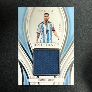 Carte Panini Immaculate 23/24 Lionel Messi Argentina - Relic Numérotée 27/49 - Near Mint